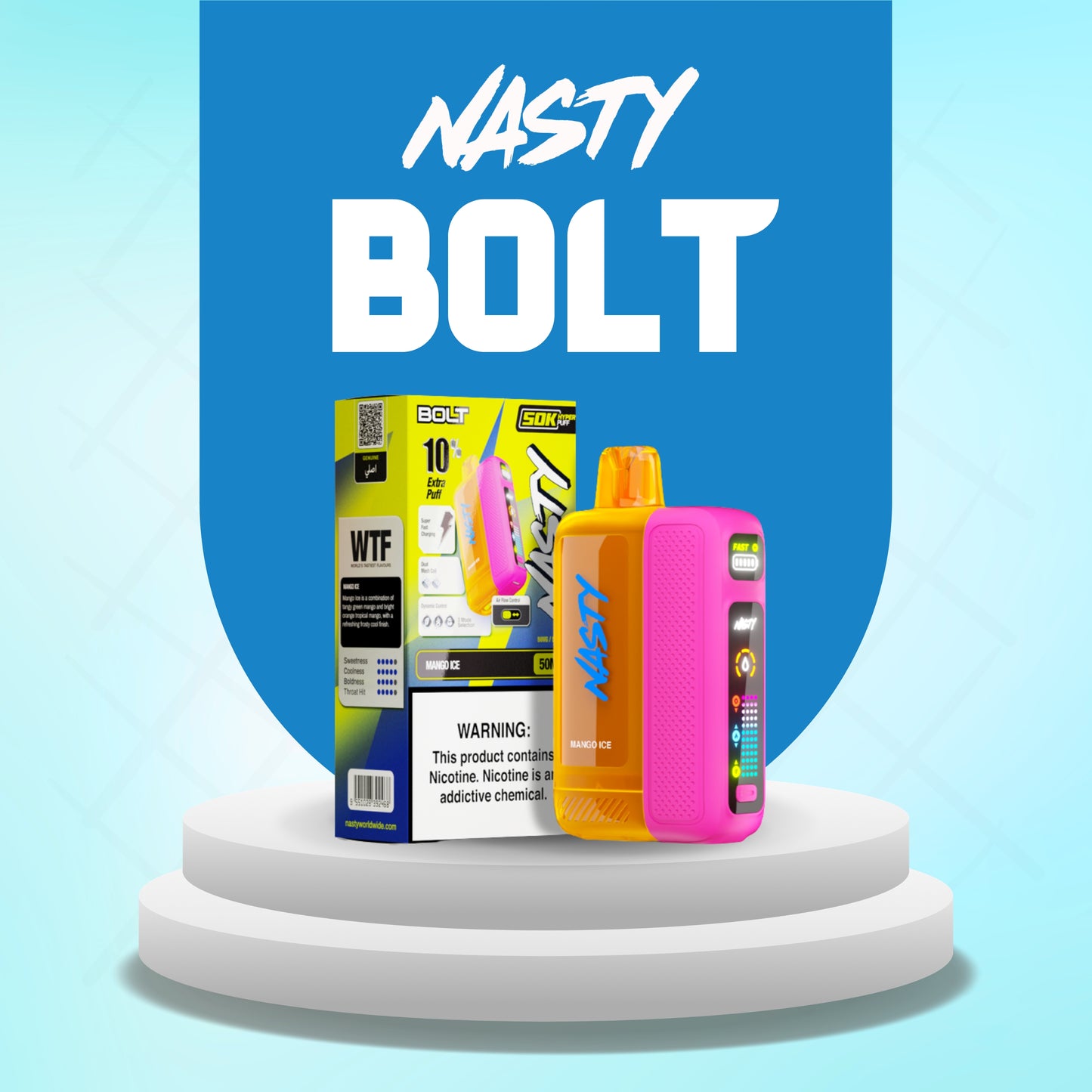 NASTY BOLT DISPOSABLE 50K