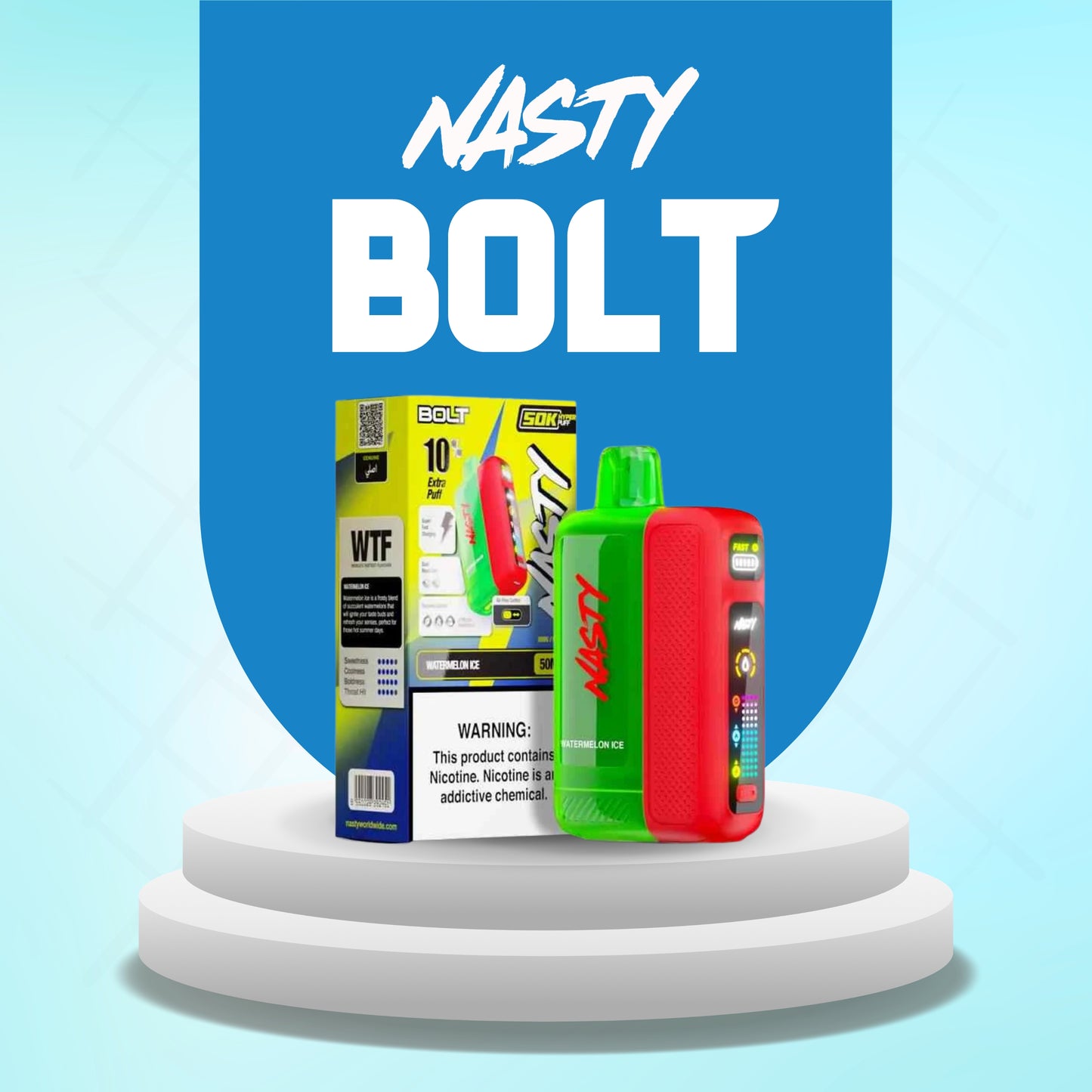 NASTY BOLT DISPOSABLE 50K