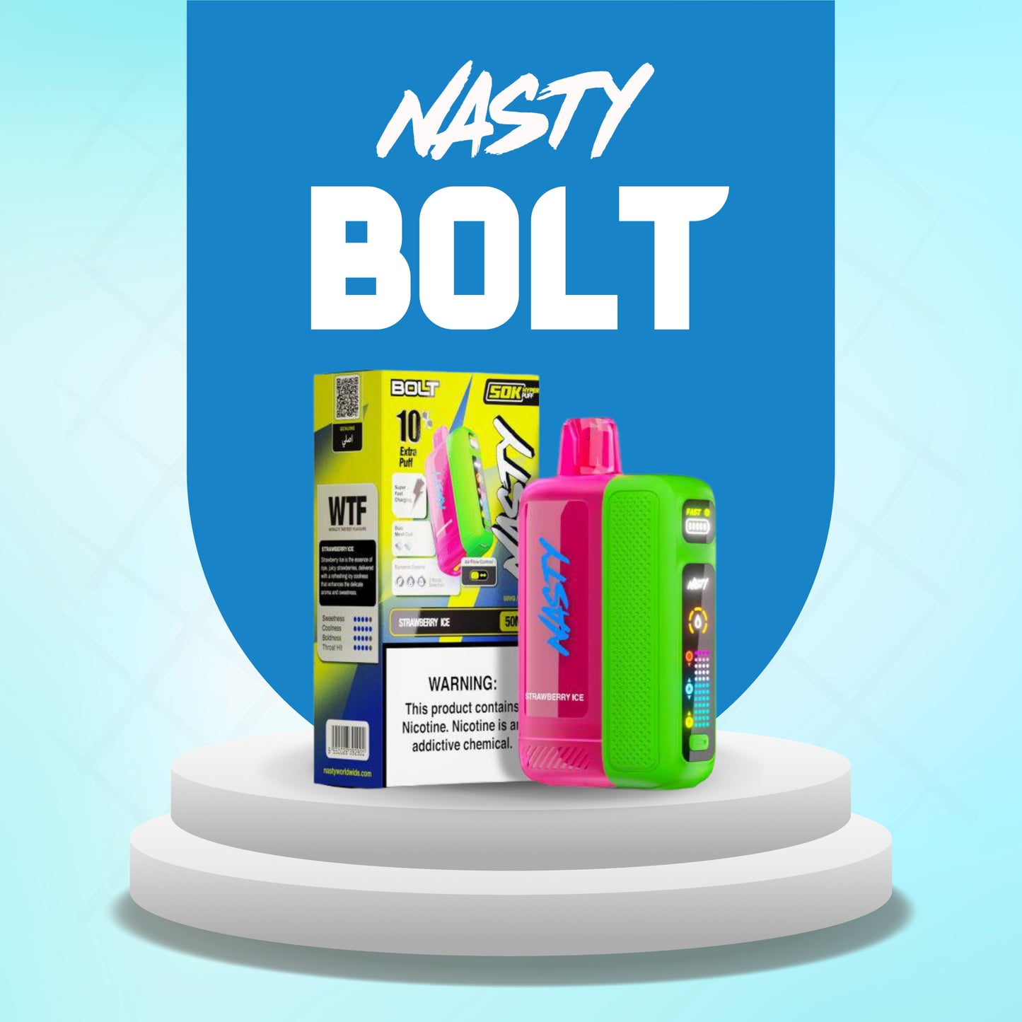 NASTY BOLT DISPOSABLE 50K