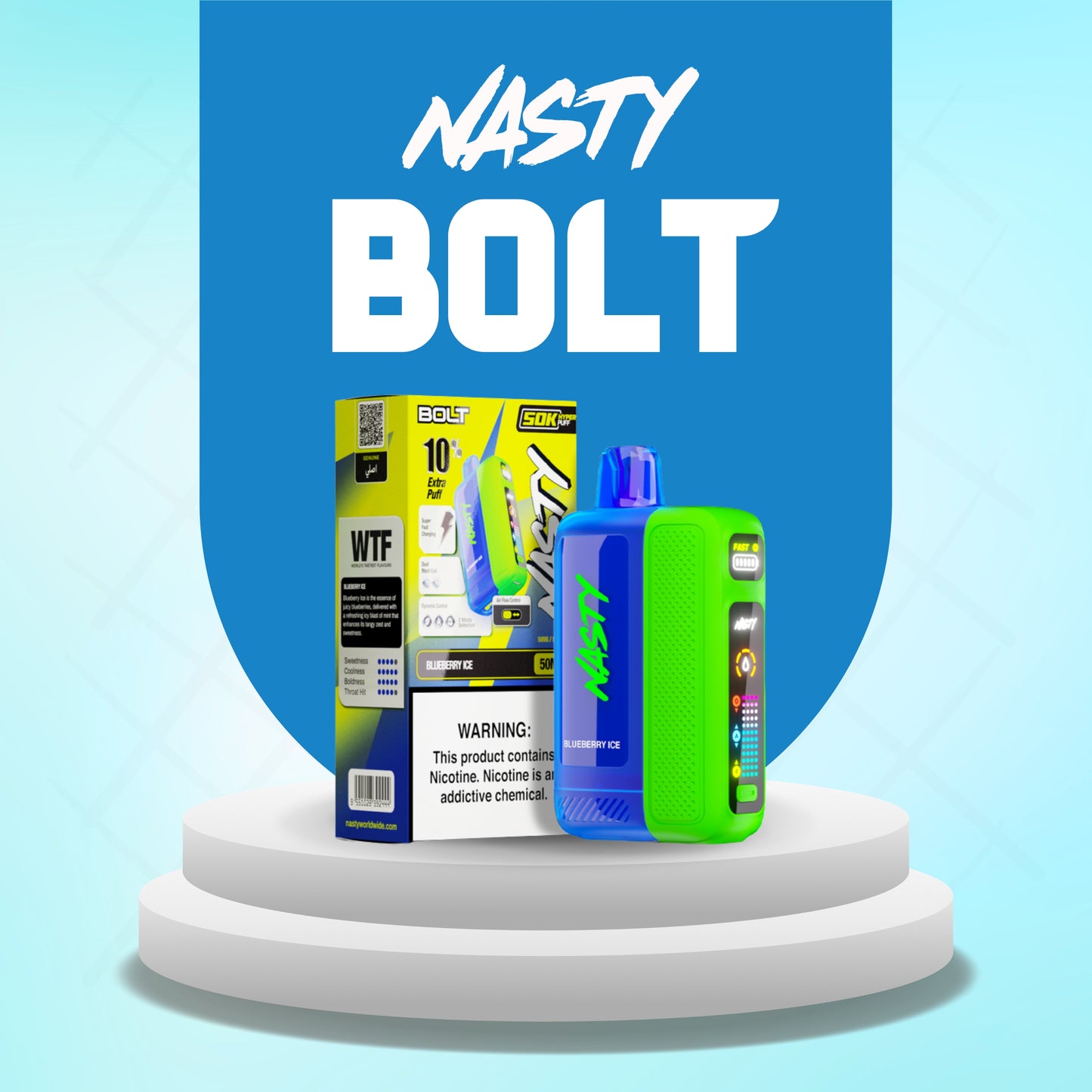 NASTY BOLT DISPOSABLE 50K