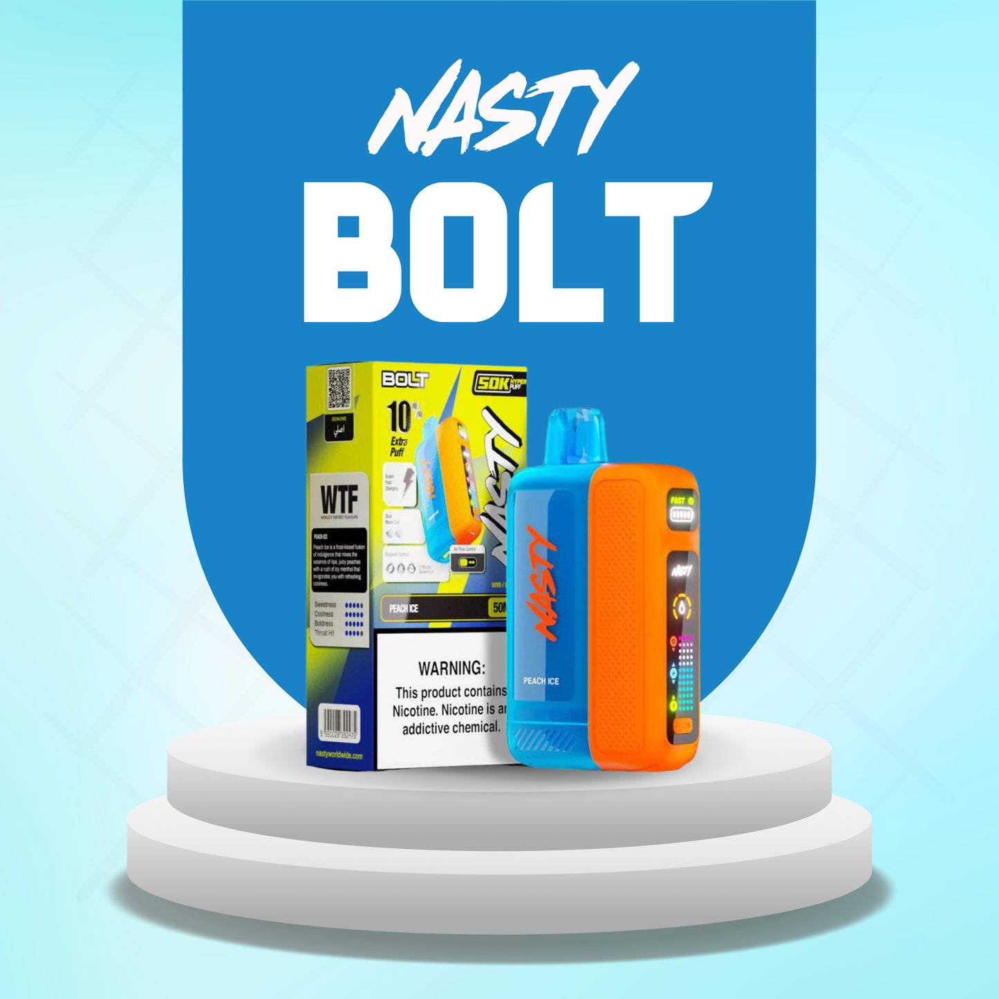 NASTY BOLT DISPOSABLE 50K