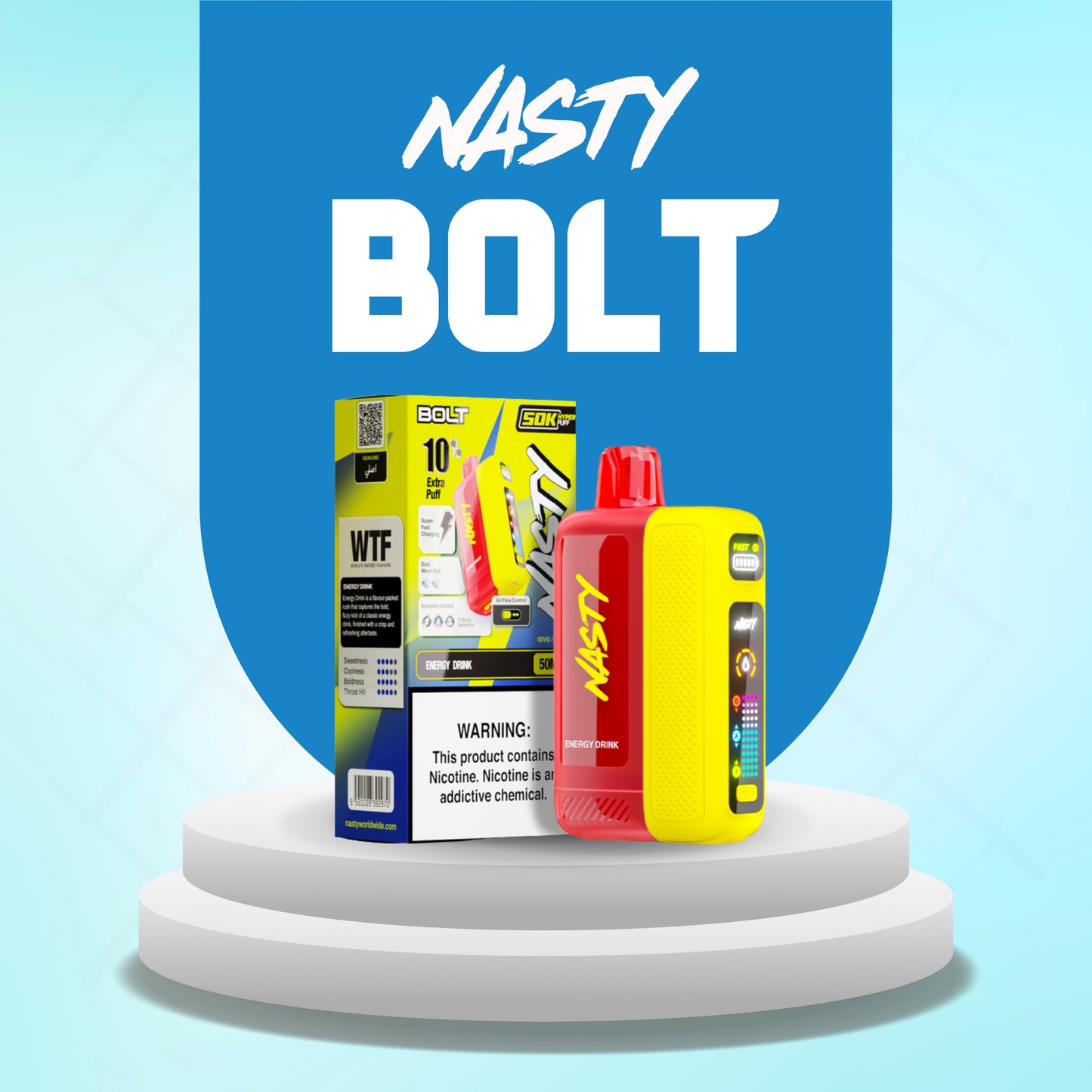 NASTY BOLT DISPOSABLE 50K